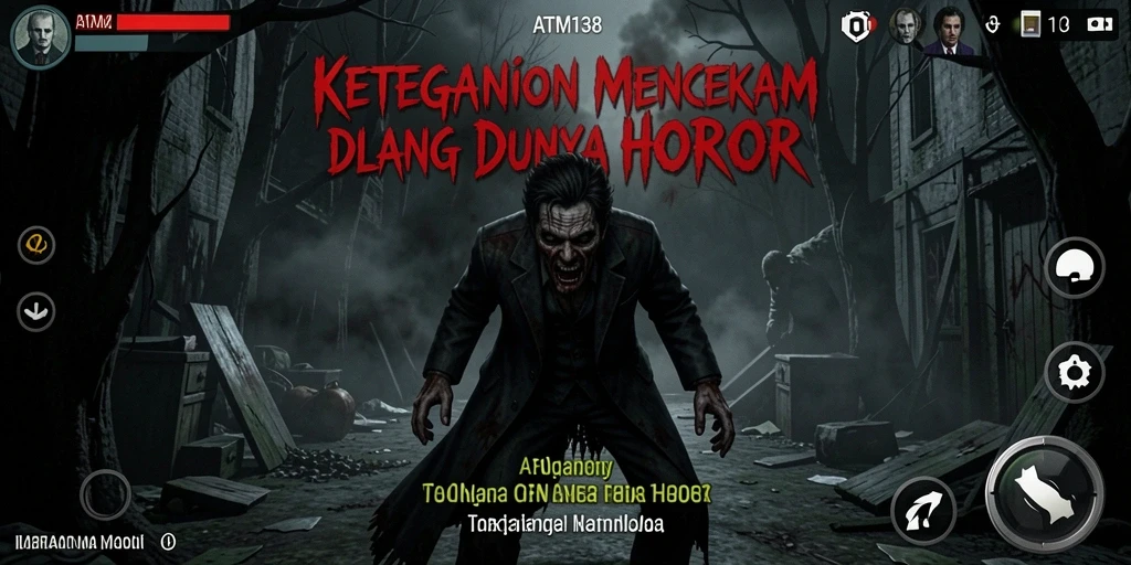 Gameplay seram ATM138 dengan suasana horor yang menegangkan.