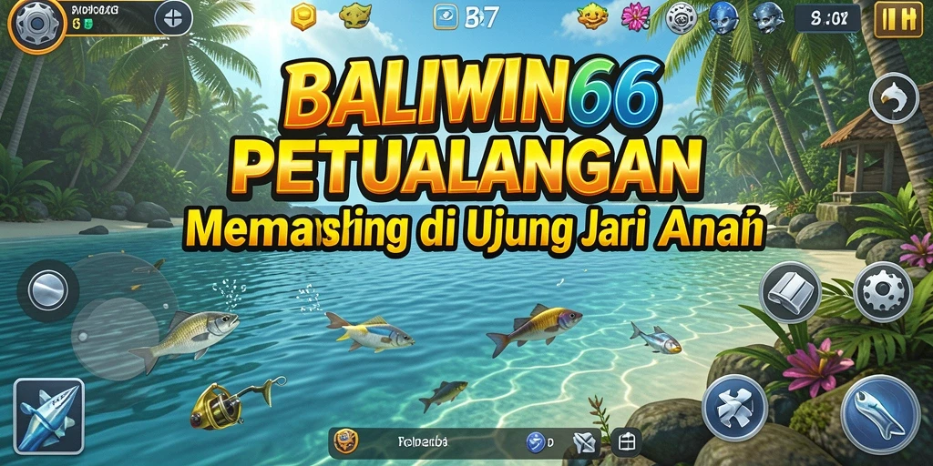 Screenshot gameplay BALIWIN66 yang menampilkan suasana memancing yang menenangkan.