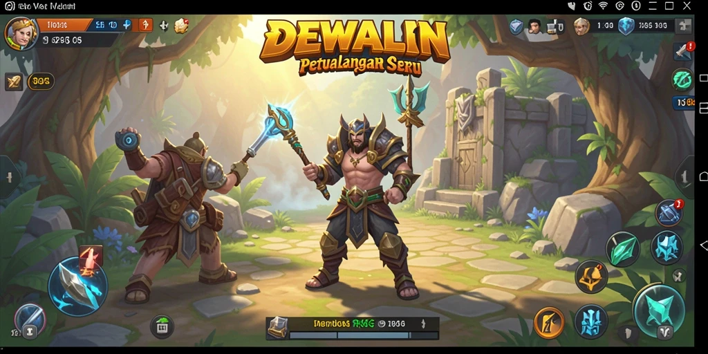 Tampilan gameplay DEWALIN yang menarik dan penuh aksi RPG.