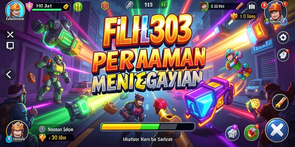 Screenshot utama FILTER303 menampilkan aksi gameplay Arcade yang seru.