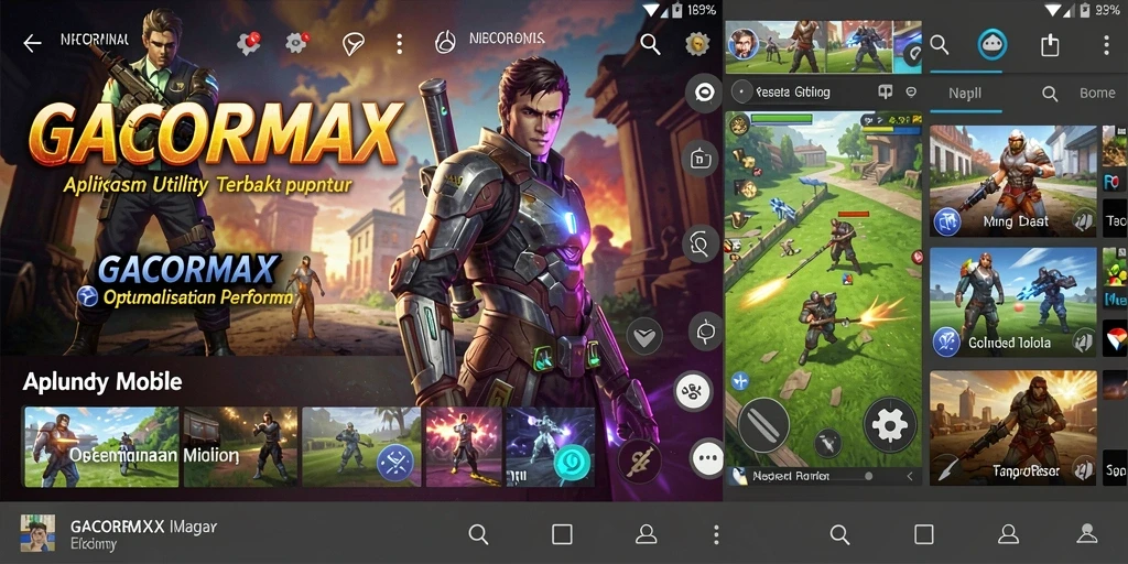 Tampilan utama GACORMAX yang intuitif dan menarik.