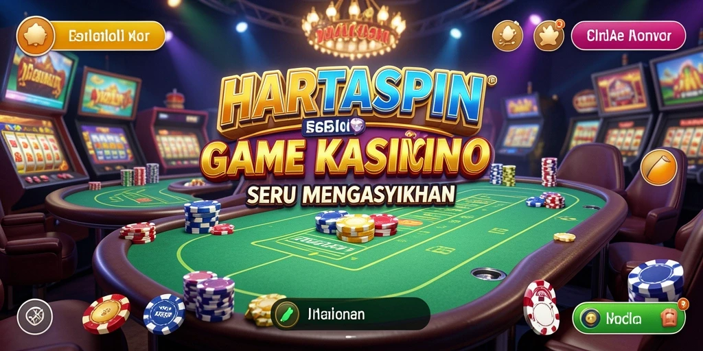 Screenshot utama HARTASPIN menampilkan gameplay menarik dan interaktif.