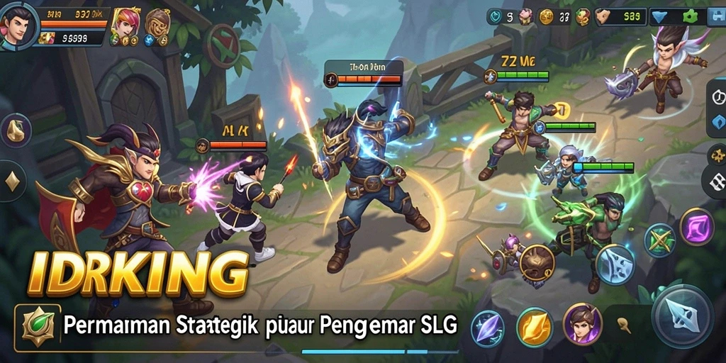 Tangkapan layar penuh aksi permainan strategi di IDRKING.