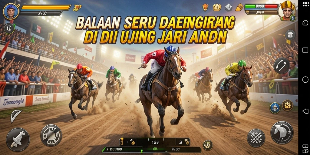 Tampilan menegangkan dari balapan seru di JV88.