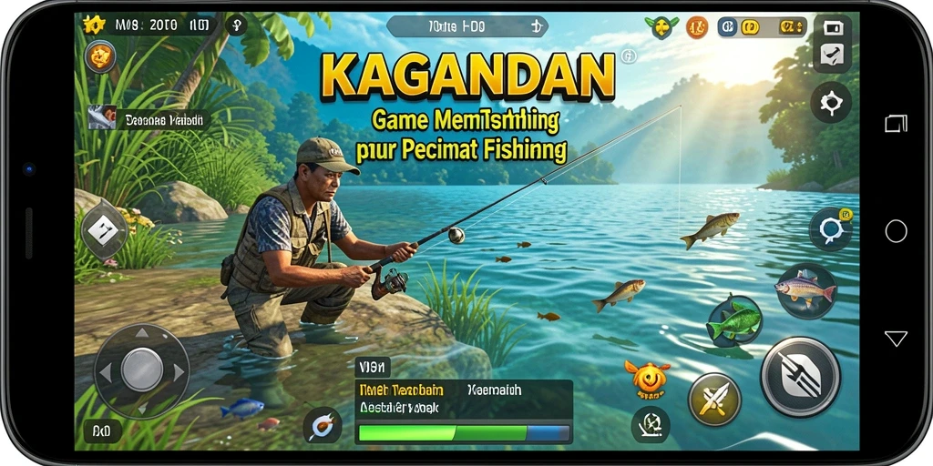 Screenshot KAGANDAN dengan tampilan gameplay memancing yang menawan.