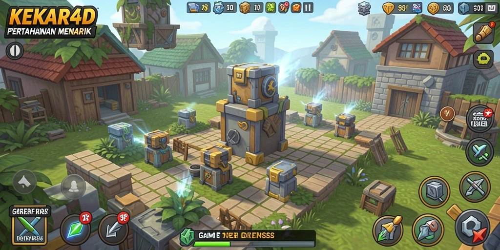 Tampilan utama gameplay <strong>KEKAR4D</strong> yang menegangkan dan penuh strategi.