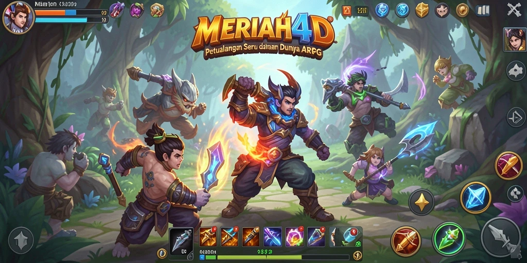 Tampilan gameplay seru dari MERIAH4D dalam petualangan ARPG.