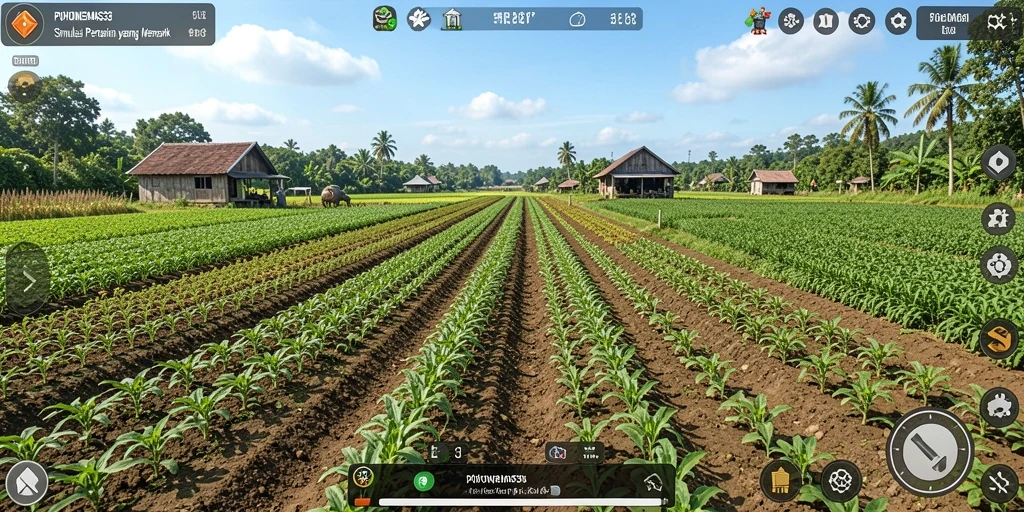 Tampilan menarik dari gameplay POHONEMAS33 dengan warna-warna cerah.