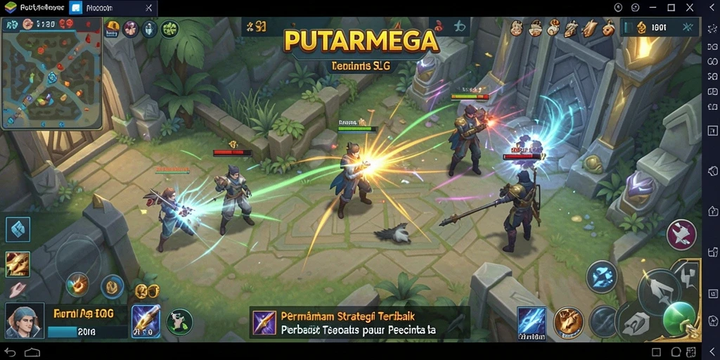 Gameplay PUTARMEGA yang mendebarkan dengan banyak strategi.