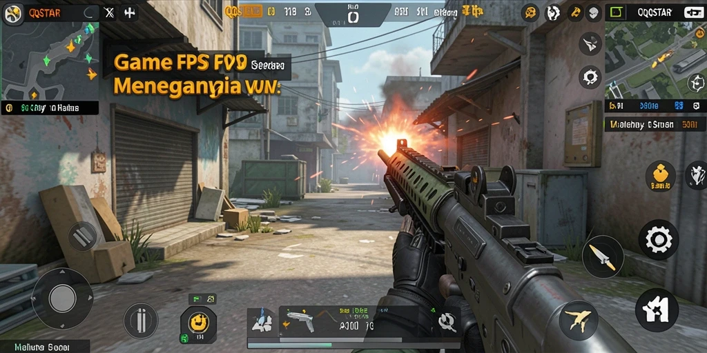 Gameplay intens dengan grafik memukau dari QQSTAR.