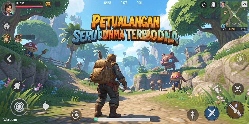 Screenshot gameplay Open World RK55 dengan grafik menawan.