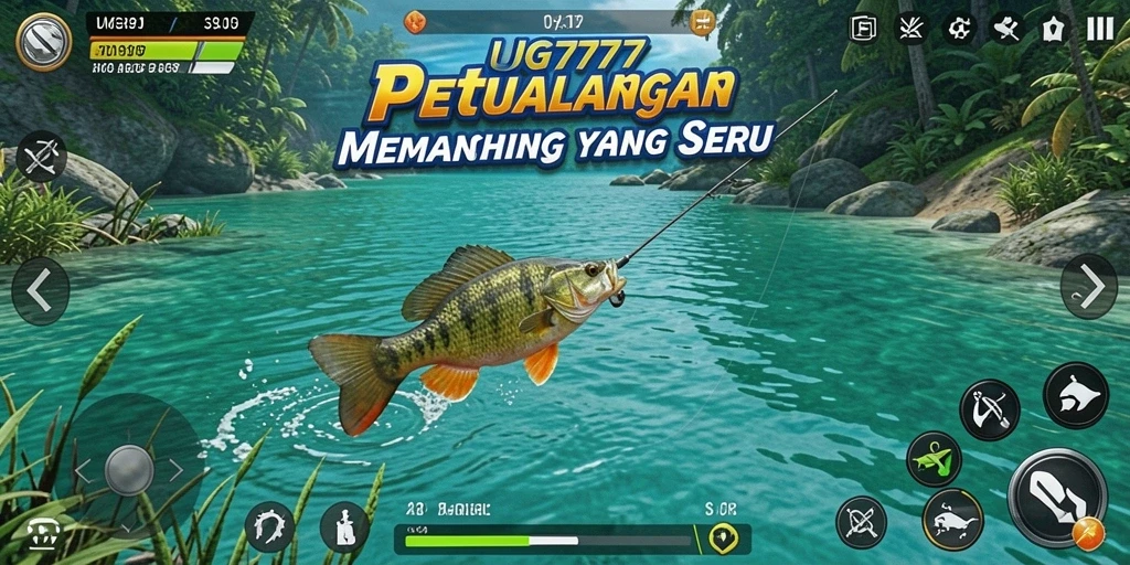 Gameplay seru UG777 menunjukkan momen menangkap ikan yang mendebarkan.