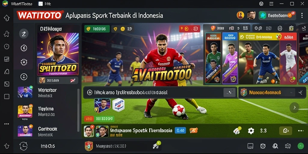 Tampilan screenshot WATITOTO menampilkan pengalaman taruhan olahraga yang interaktif.