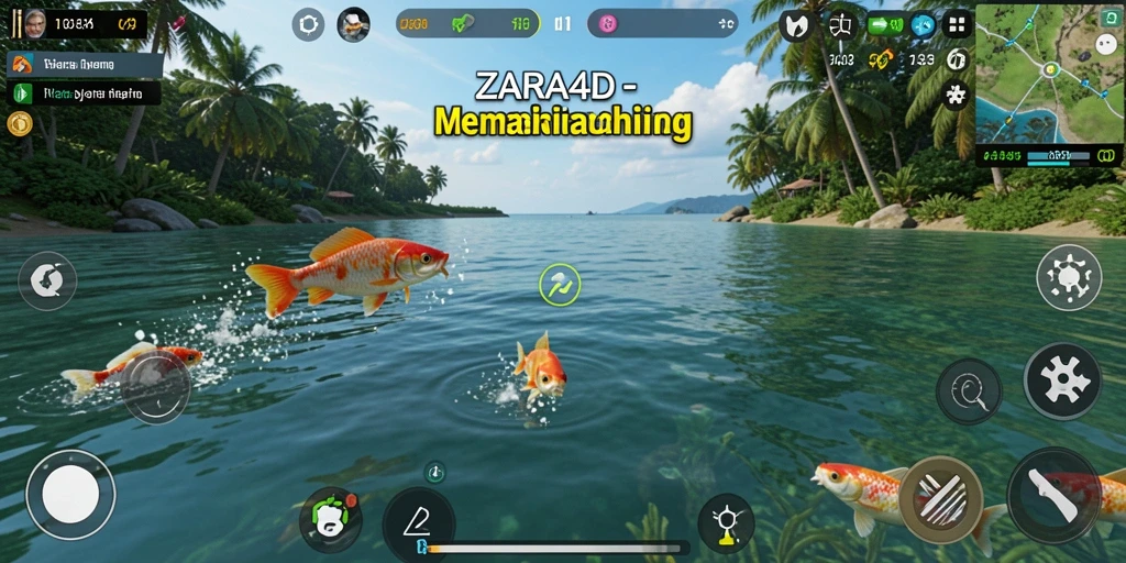 Gameplay ZARA4D yang menarik dengan berbagai jenis ikan.